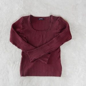 Burgundy Tally Weil sweater